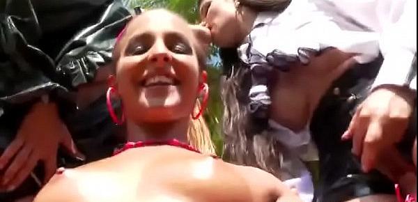  Lesbian eurobabes threesome fisting action